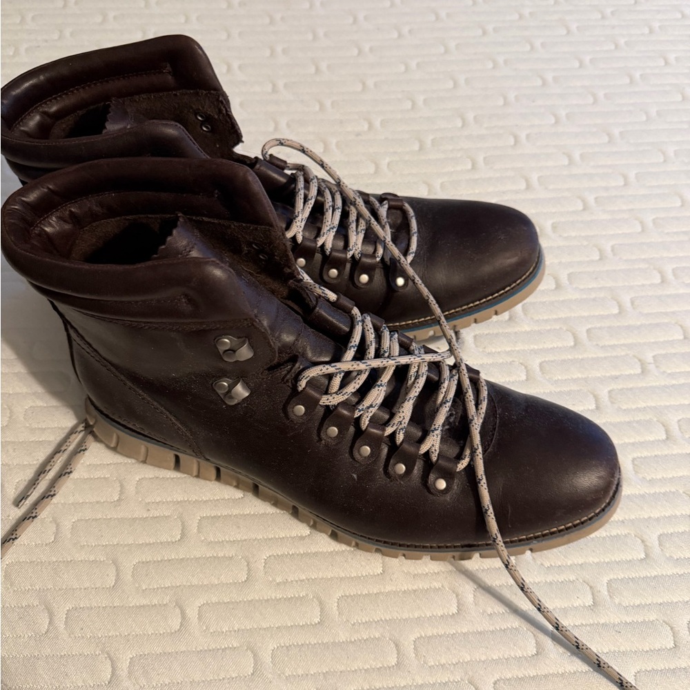 Cole Haan Zero Dark Brown Leather Boots